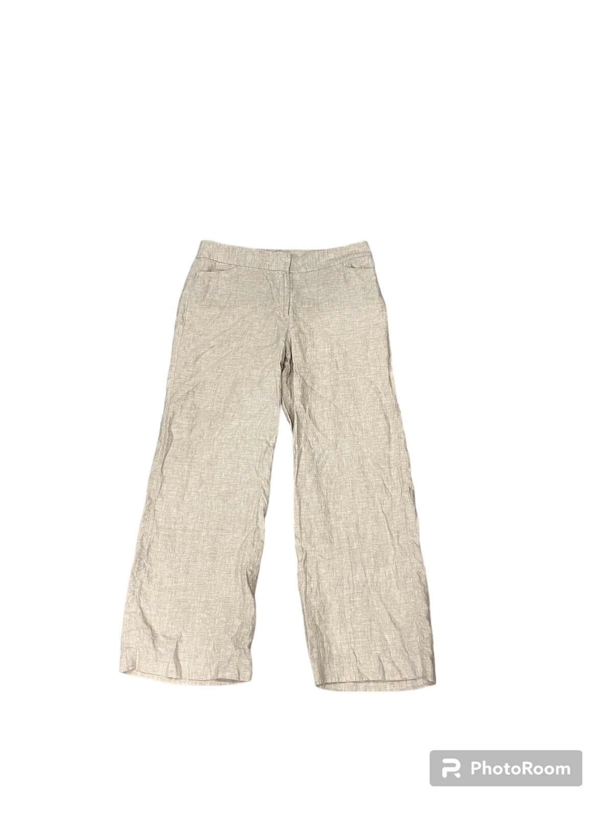 Classic Chico’s Beige Linen Wide Leg Pant Size 1.5 Short (M/10) ncQrhdjZq for sale