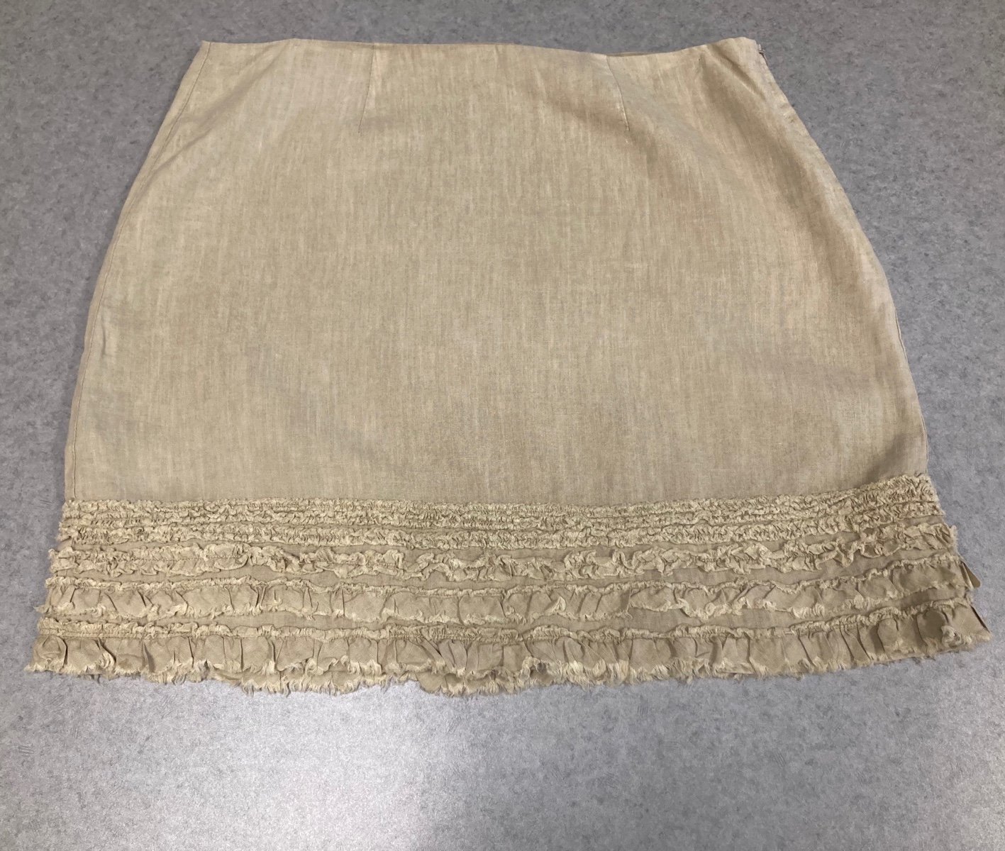 Perfect Tommy Bahama 100% Linen Ruffle Skirt (Lined) Si