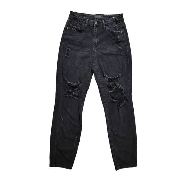 Latest  Judy Blue ´Boyfriend Fit Jeans size 5/27 (2727) Black Distressed stretch denim jWFMsfEFf Zero Profit 