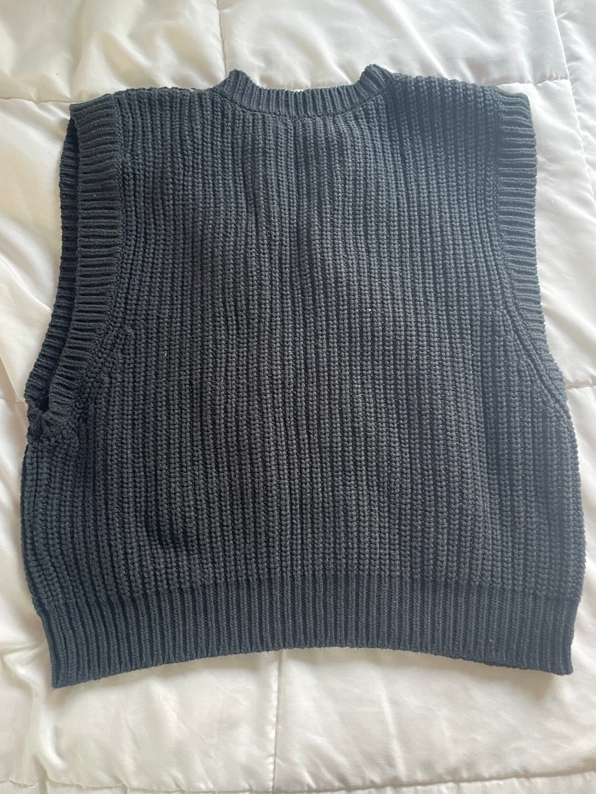 save up to 70% Black Knitted Sweater Vest | Forever 21 Lk78nwZ12 Everyday Low Prices