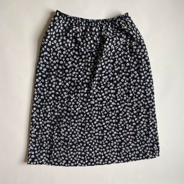 large discount Vintage pleated floral skirt IFW0vPHKr High Quaity