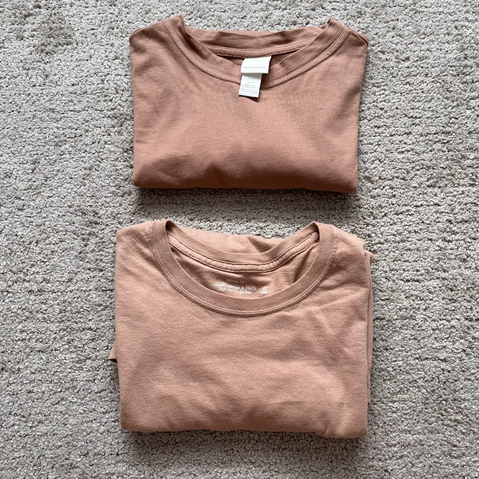The Best Seller Bundle 2 Nude Brown Tan Tshirt Abercrombie & Fitch H&M XS GpHsy7jji High Quaity