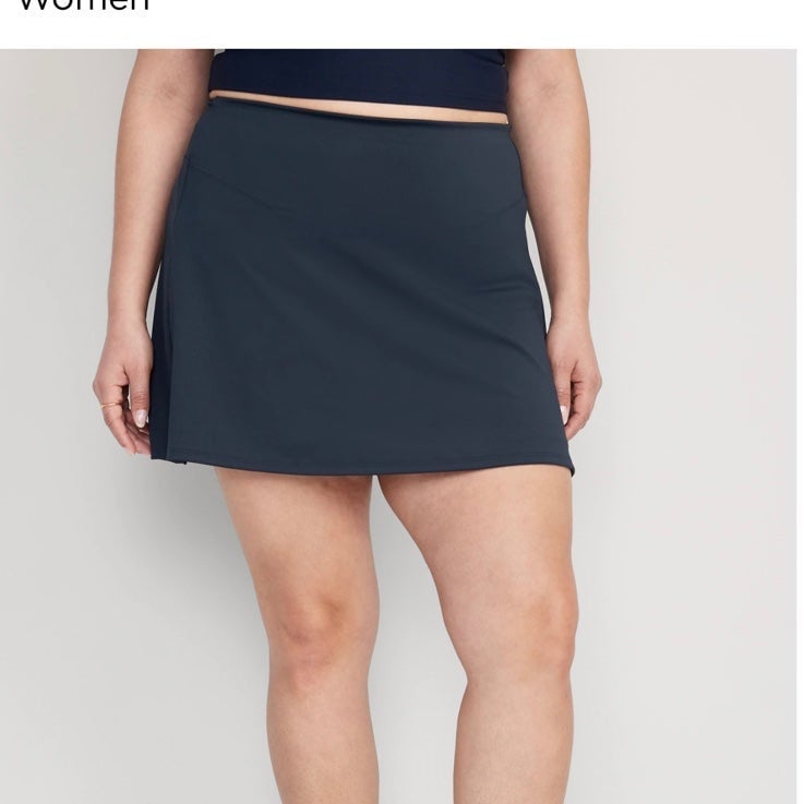 reasonable price NWT OLD NAVY  Extra High-Waisted PowerSoft Skort Color: In The Navy Power up in Gzk7lLxi2 Low Price