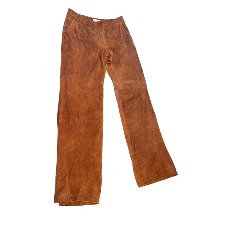 Great Vintage Live A Little Size 8 100% Leather Pants Soft Lining Brown High Waist hj3qENYp4 Discount