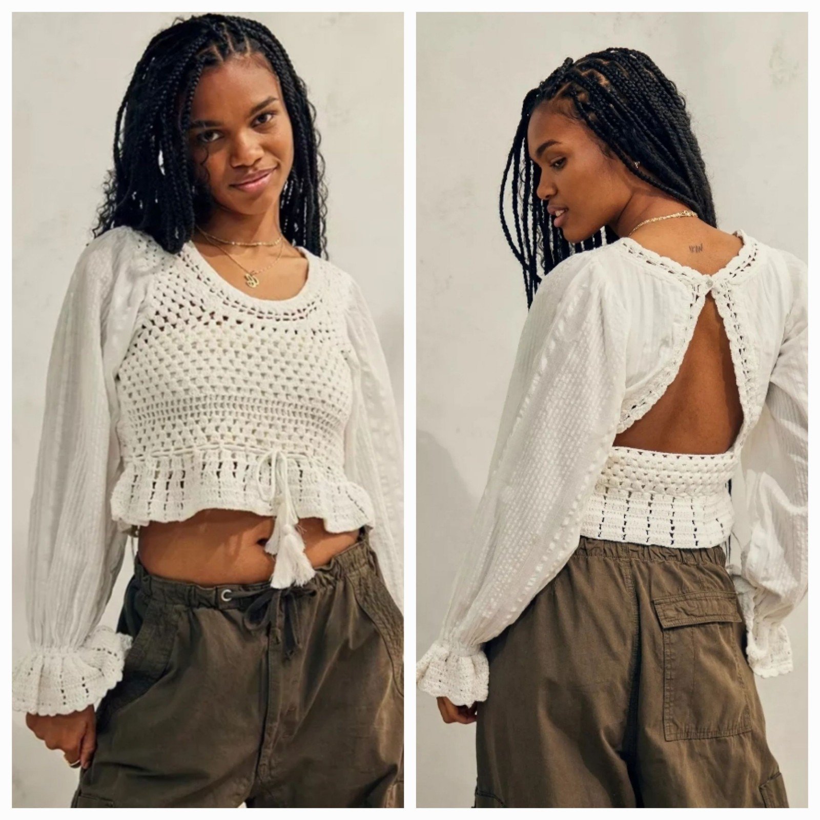 Simple Free People Megan Crochet Top - Women´s size SMALL fXnpPZWqq hot sale