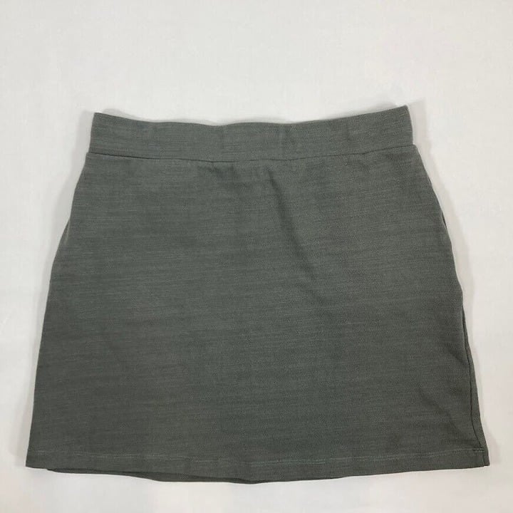 Amazing NWT Loft Outlet Pull On Cotton Knit Skirt With Pockets Sage Green Small MHzkbNcj0 hot sale
