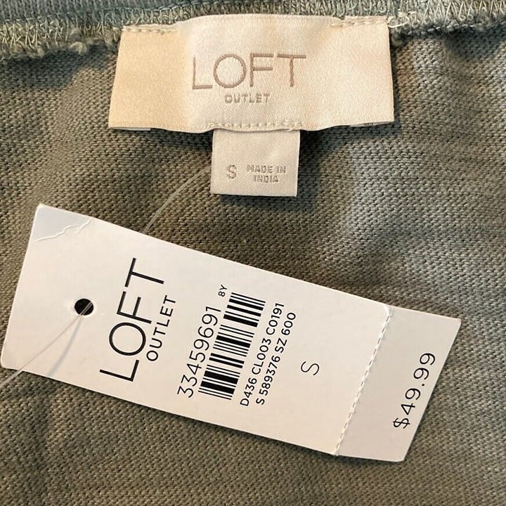 Amazing NWT Loft Outlet Pull On Cotton Knit Skirt With Pockets Sage Green Small MHzkbNcj0 hot sale