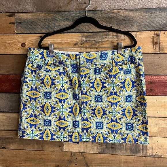 big discount Old Navy Blue And Yellow Skirt Size 14 KC5