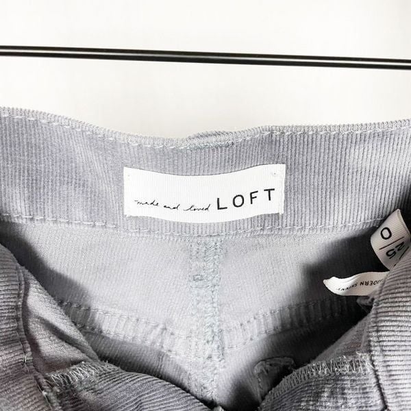 High quality LOFT Modern Skinny 0 25 modal corduroy gray pants IEwoIZWqa Zero Profit 