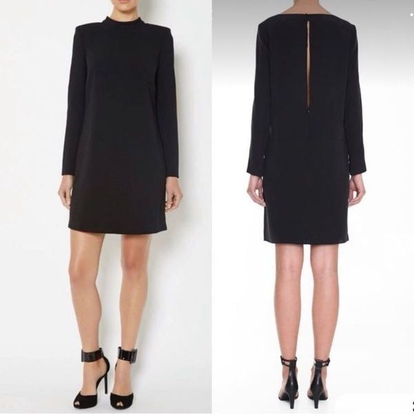 Exclusive Zara Black Mock Neck Open Back Mini Dress Nwt Small jExgb2veG Factory Price