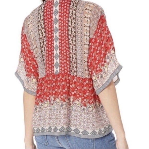 Discounted Johnny Was Zado Top Blouse Multi Cupro Rayon Womens Size XS oSOXlRvD8 Counter Genuine 
