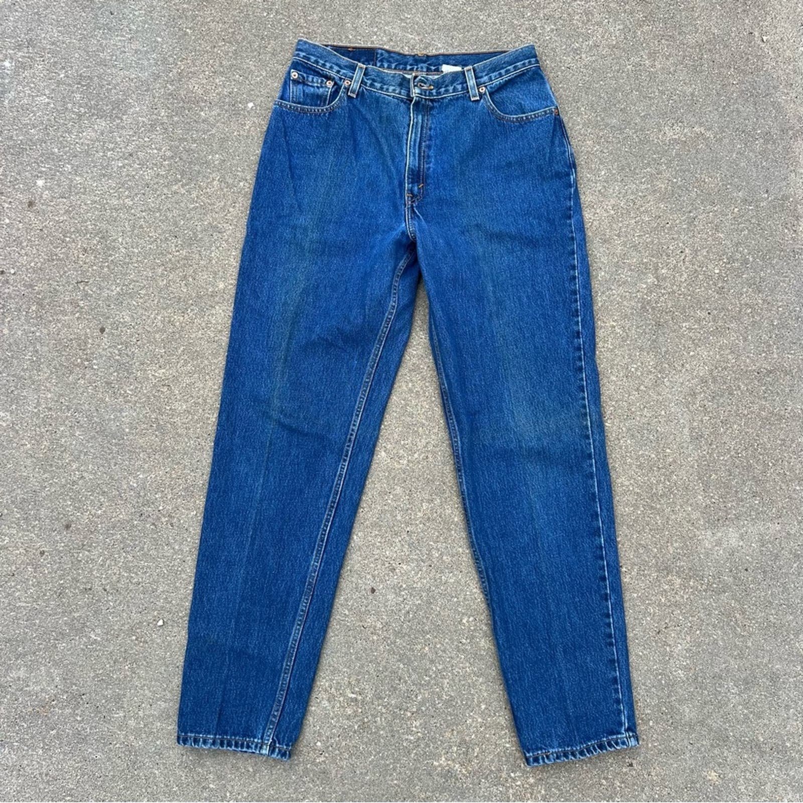 Popular Vintage 90s Levi’s 550 relaxed fit tapered leg mom jeans Ladies 14 REG LONG nL0ChYCK2 Discount