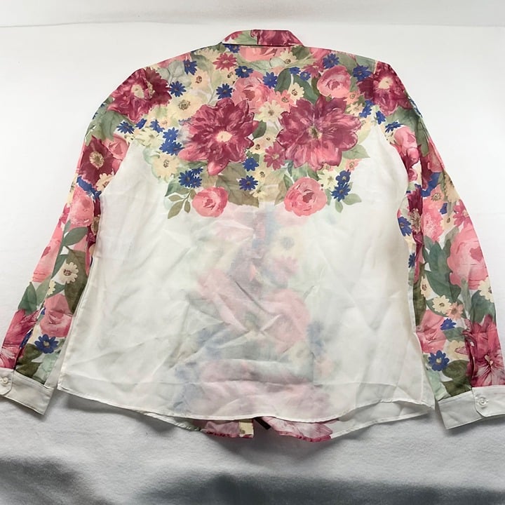Promotions  NWT SEZANE PIERRO SHIRT PINK CREATION multicolor floral cotton SILK SZ38 us6 bus mdv7Tw82U all for you