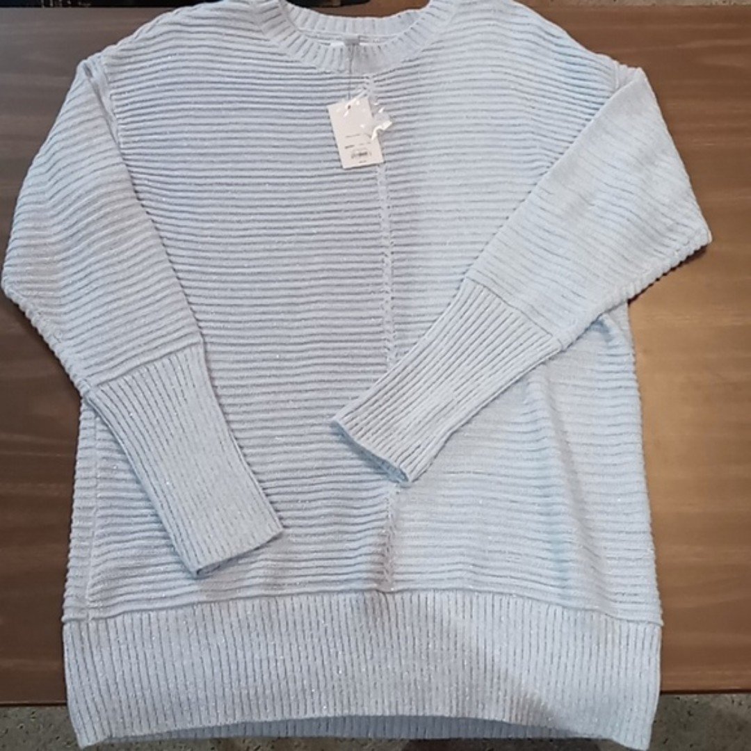 Amazing Nine West Blue Sparkle Sweater Size XL ID7ywyHEj Store Online