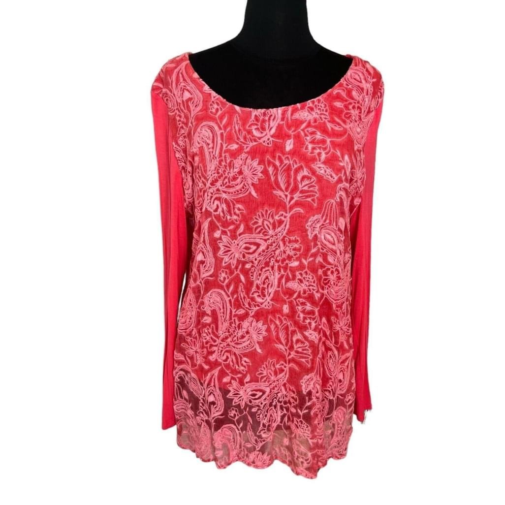 save up to 70% Soft Surroundings Tunic Top Silk Overlay