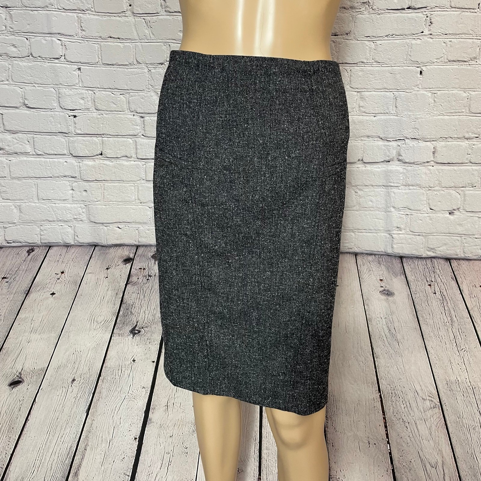 Latest  The Limited Grey Tweed Pencil Skirt Size 12 KpX