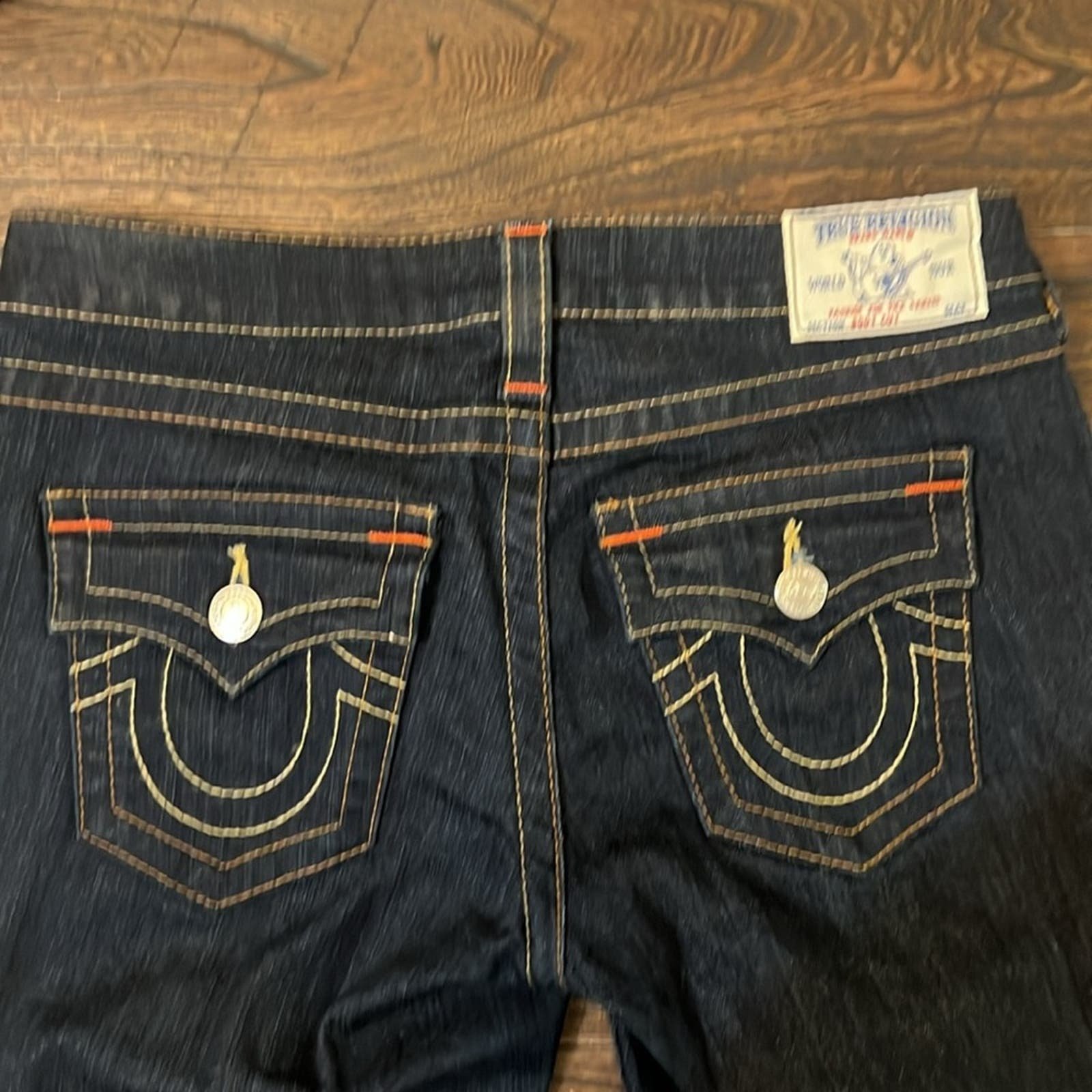 good price TRUE RELIGION BECKY LOW RISE BOOT CUT DARK WASH JEANS SIZE 28 OOgxAzwxL online store