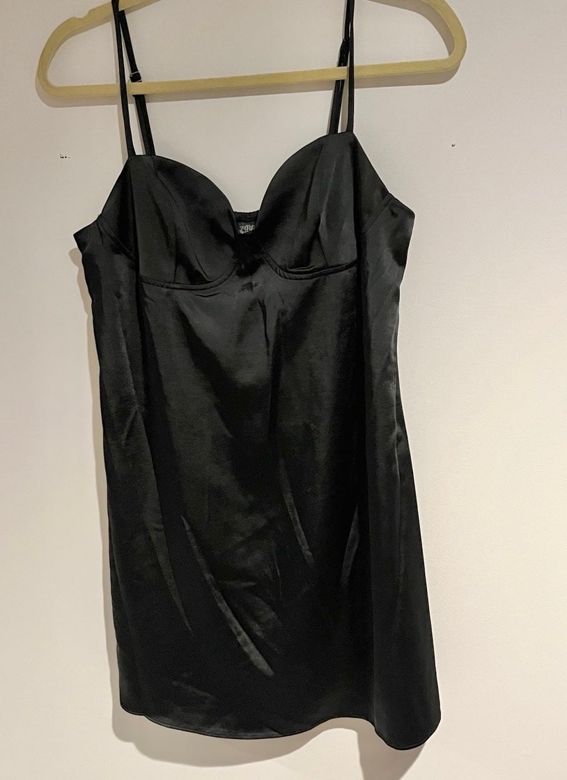 Simple Black silk slip dress NWT nEHzaqlib Fashion