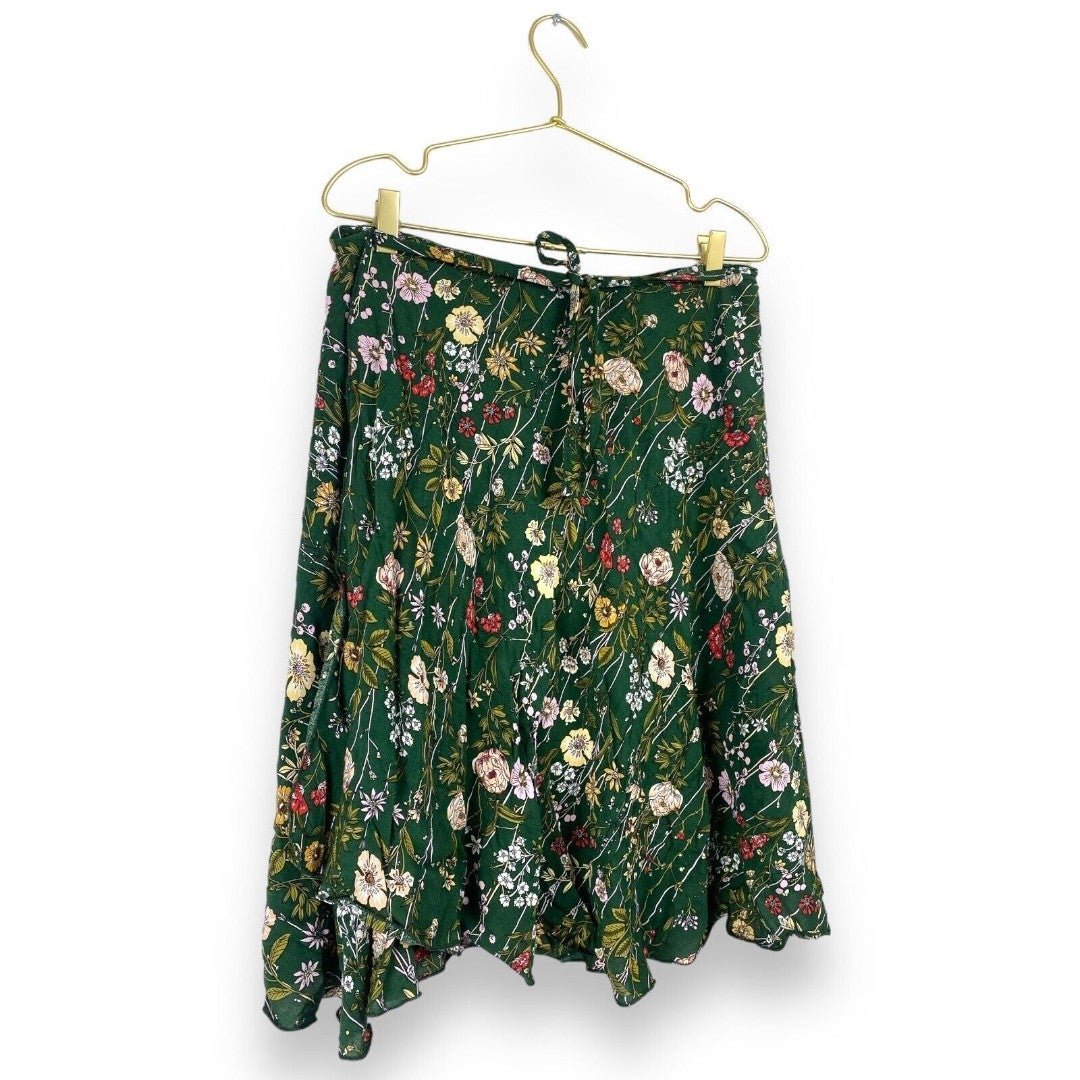 Gorgeous Culture Shop Women´s  Wrap Skirt Green Floral No Size: One Size 0414 p3wB2PYER Online Shop