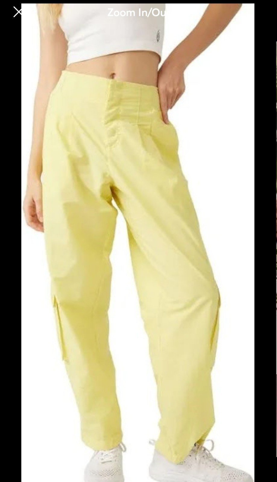 Nice NWT FP Movement Mesmerize Me Cargo Pants small yellow GoTUQhDJt Low Price