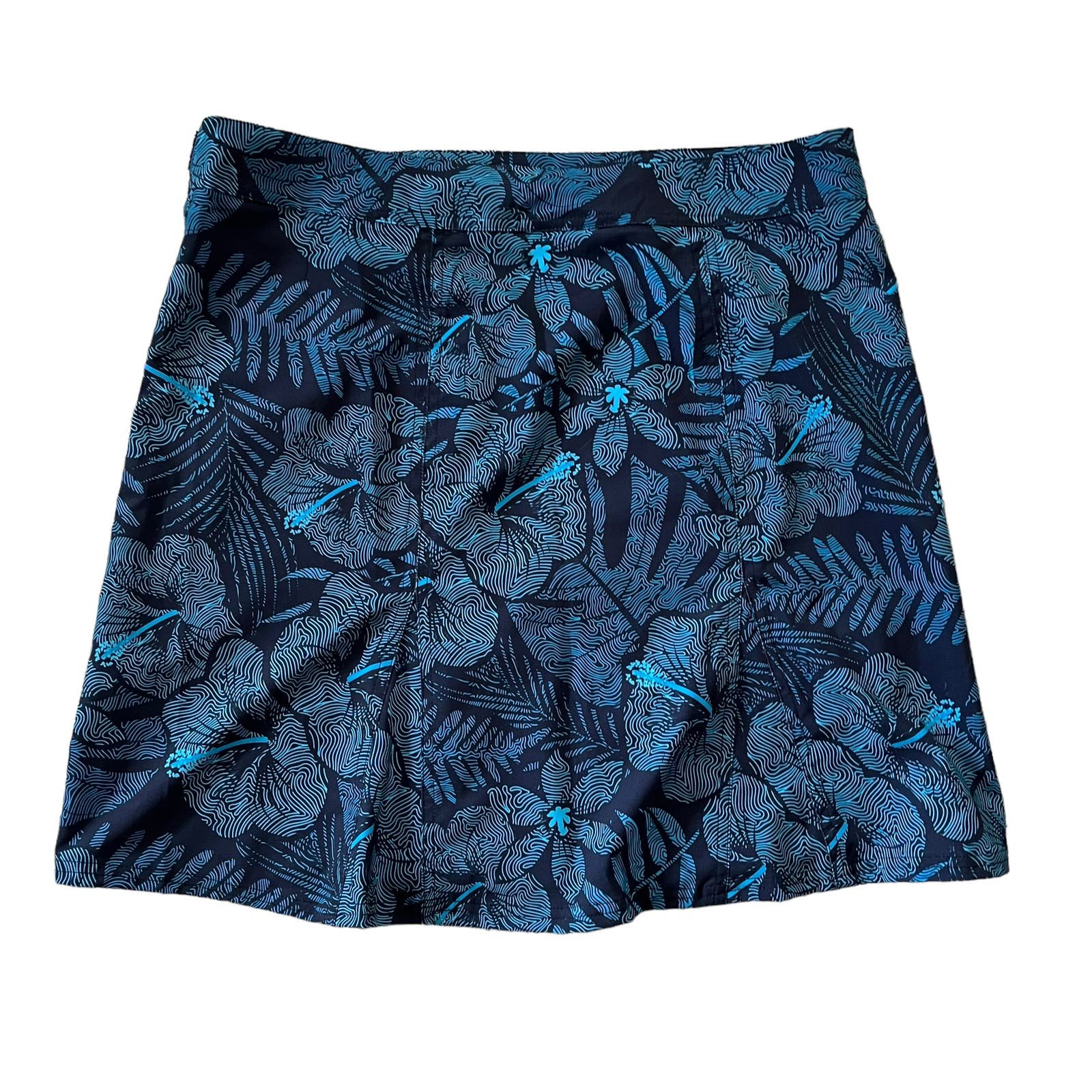 The Best Seller Rip Skirt Hawaii Blue Floral Wrap Skirt Size Large EUC kiBIJCWqh High Quaity