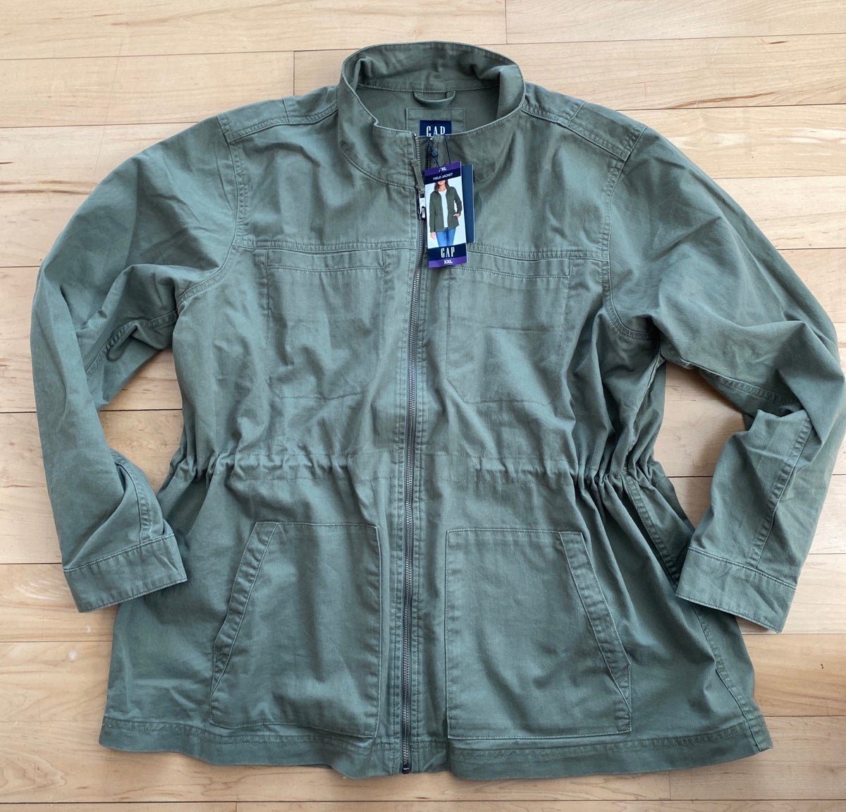 Amazing Gap plus size army color jacket Jrq7ipKeW hot sale