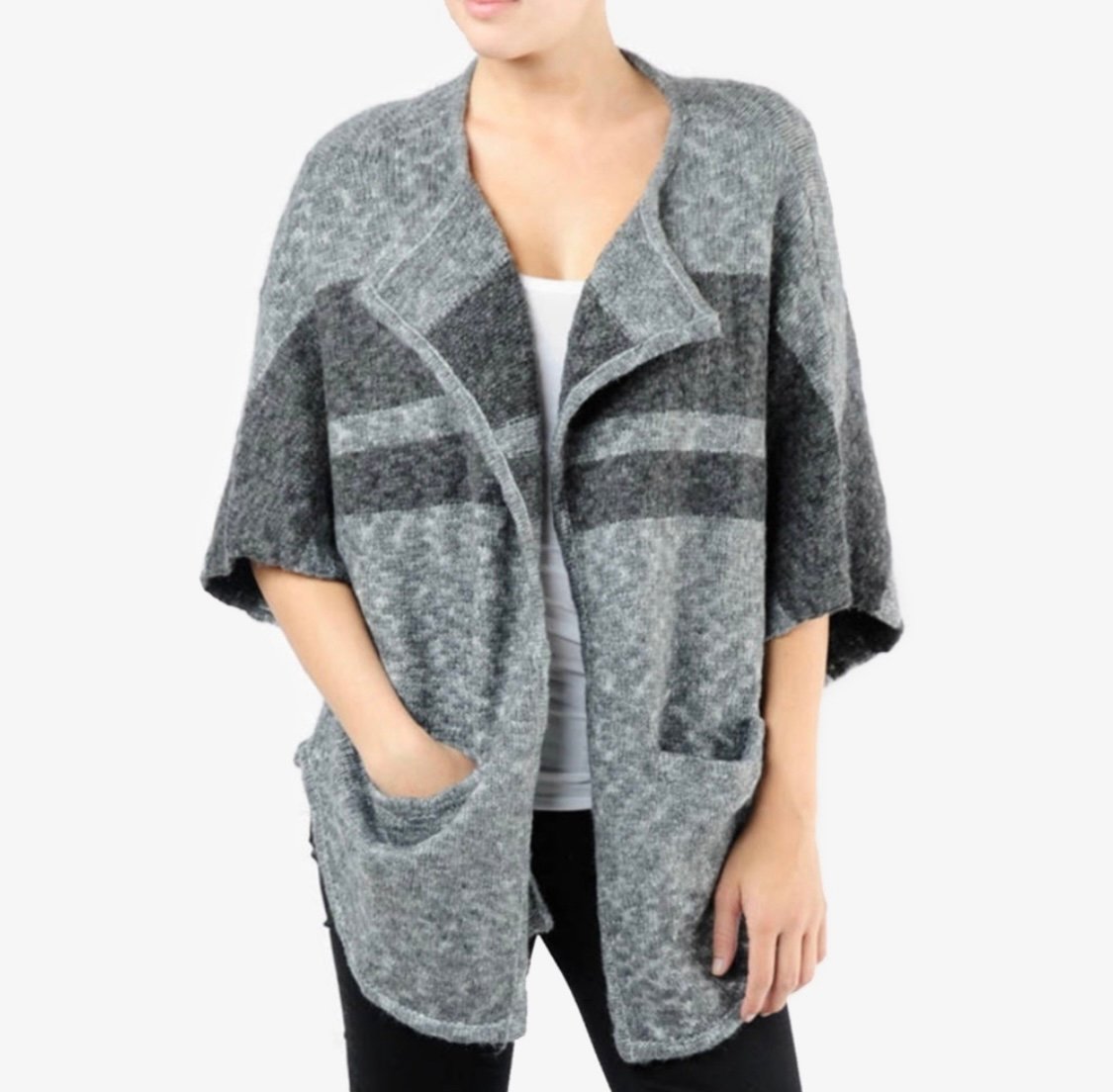 The Best Seller James Perse Open Front Gray Cardigan Me