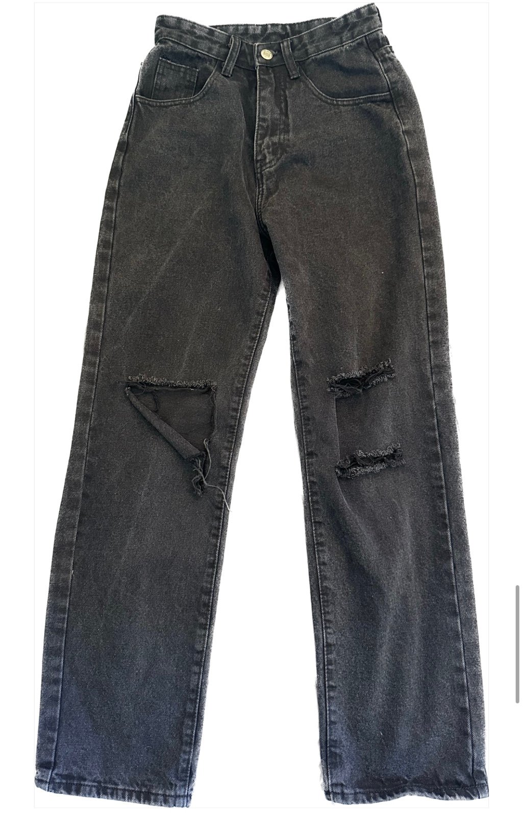 Buy SHEIN black ripped baggy jeans Oxt9jJUfm Store Online