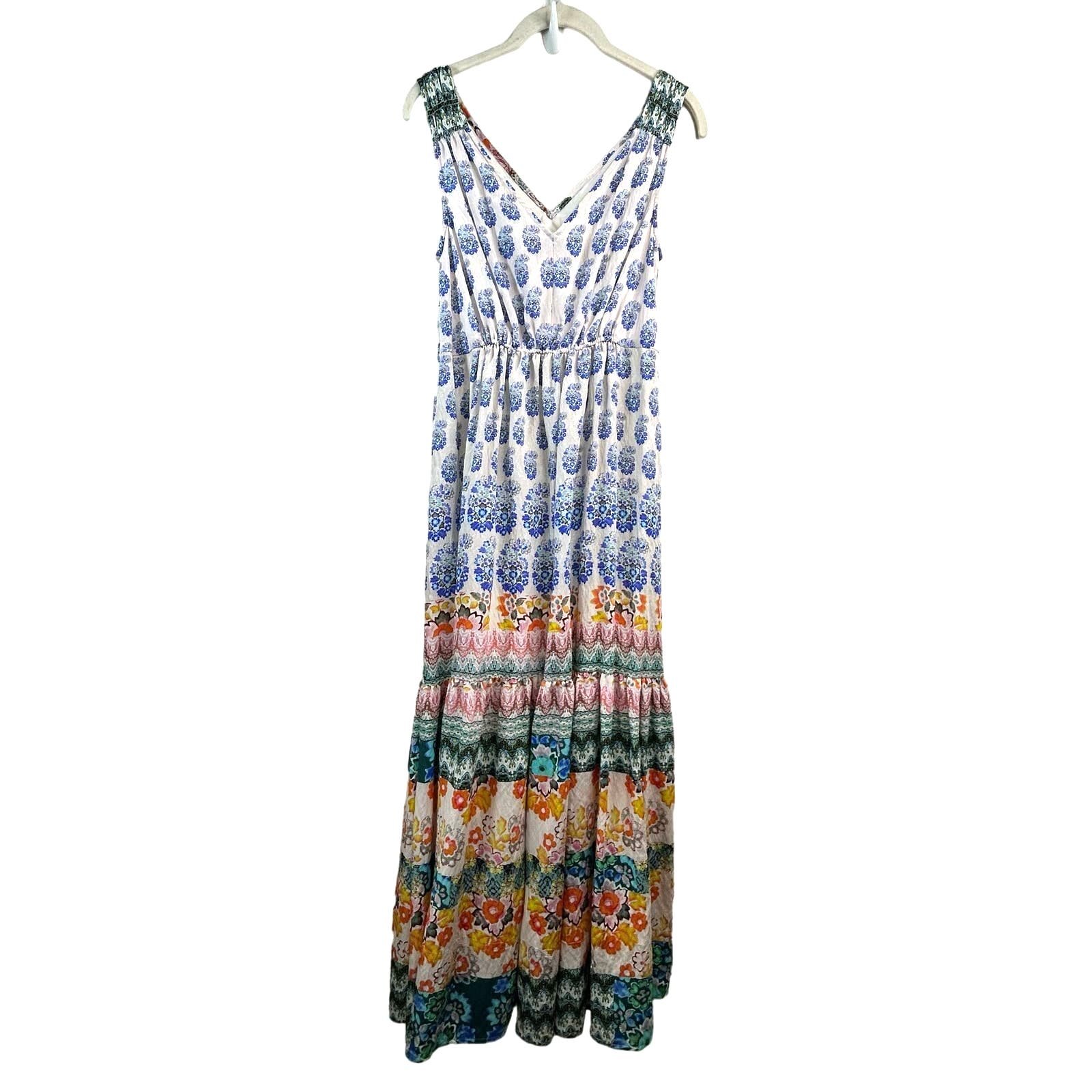 Discounted By Anthropologie Boho Pheasant Cottagecore Gathered Tiered Maxi Dress X-Small P ivE1bYqxQ Counter Genuine 