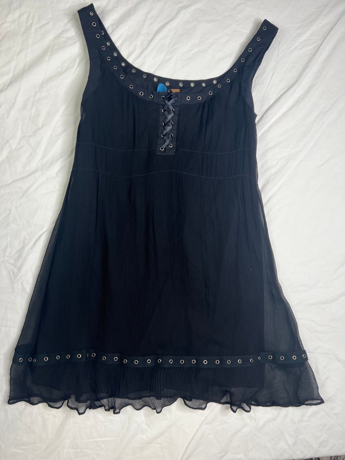 Simple Free People Top Womens Size 6 Silk Black Lined Camisole Top A030723 imBKFe6Vx Low Price