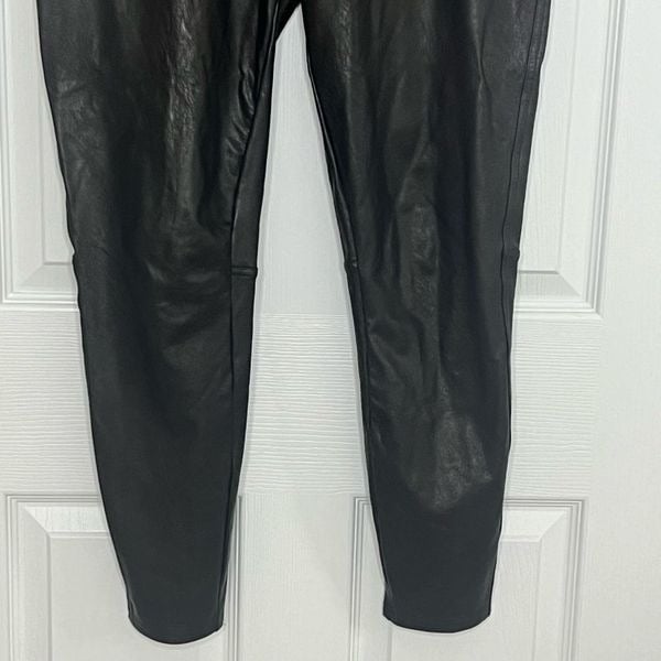 Amazing Spanx Dark Brown Pull On Faux Leather Like Ankle Skinny Pants Size 6 KaIWnluSG Low Price
