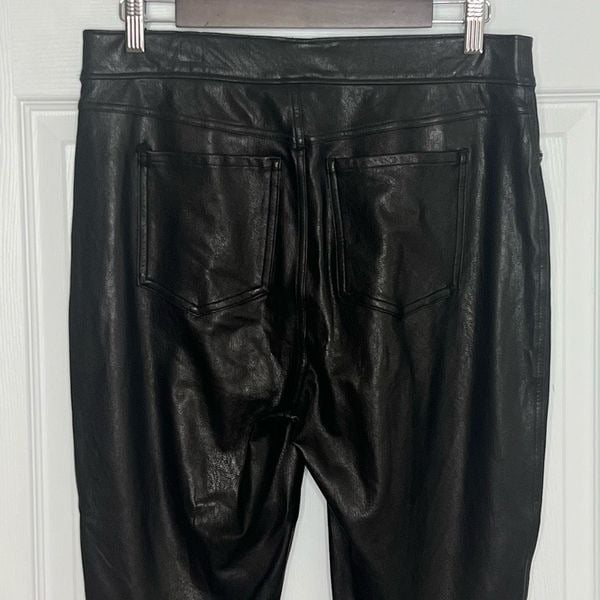 Amazing Spanx Dark Brown Pull On Faux Leather Like Ankle Skinny Pants Size 6 KaIWnluSG Low Price