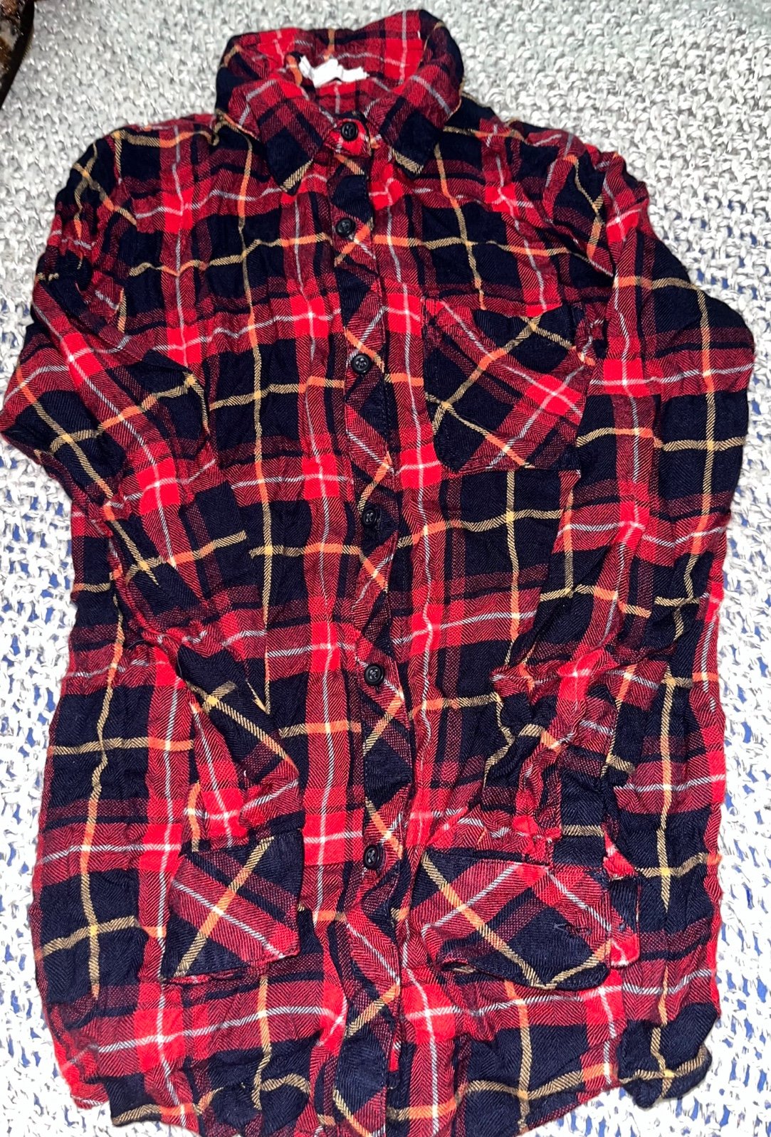 Wholesale price BEACH LUNCH LOUNGE Womens Shirt Red, yellow, navy blue Black Plaid Collared Size LucR4Rkad Cool