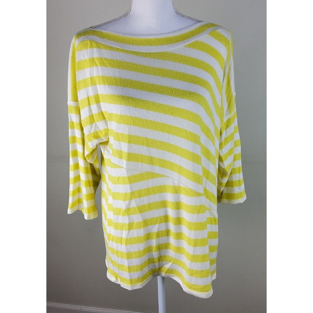 Cheap Soft Surroundings Women´s Striped 3/4 Sweater Top Size M P7xse2VBB Discount