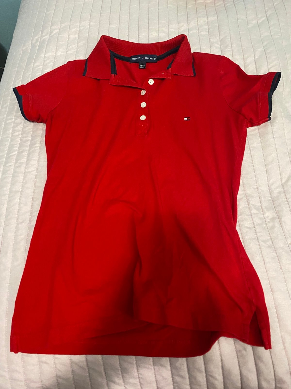 Comfortable RED TOMMY HILFIGER TOP fnnkfjhz8 Store Onli
