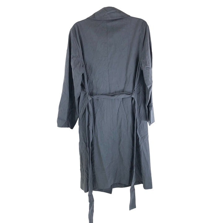 where to buy  Everlane Womens The Drape Trench Coat Lyocell Cotton Slate Gray Belted L kA9EQpkqm Store Online