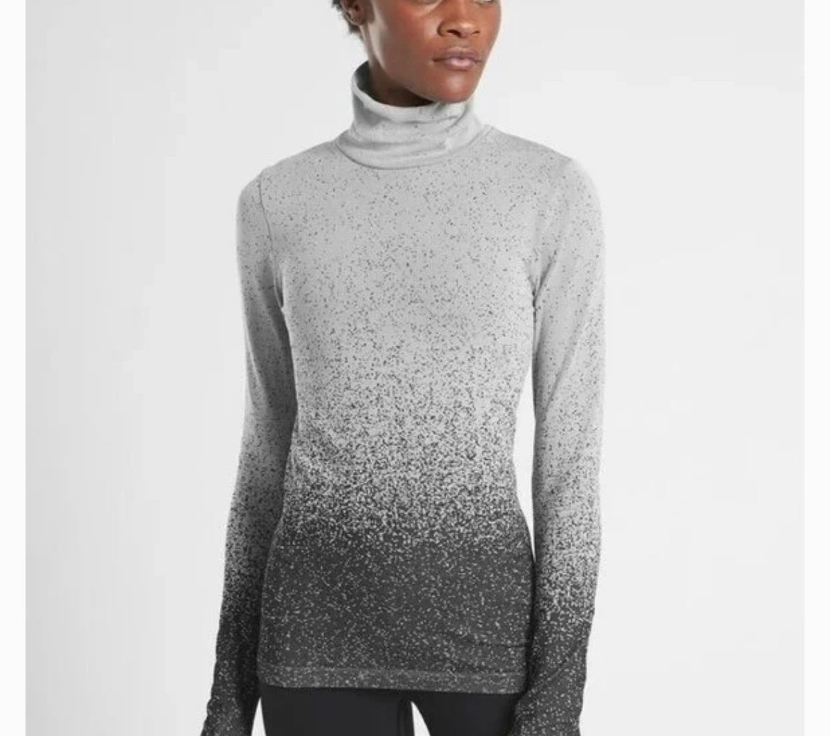 cheapest place to buy  Athleta Flurry Blizzard Gradient Turtleneck Top Size XS OTva2fgiV just for you