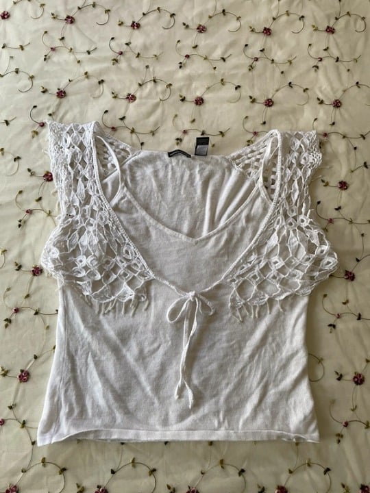 Beautiful 2 in 1 white top O1vtPNhYQ well sale