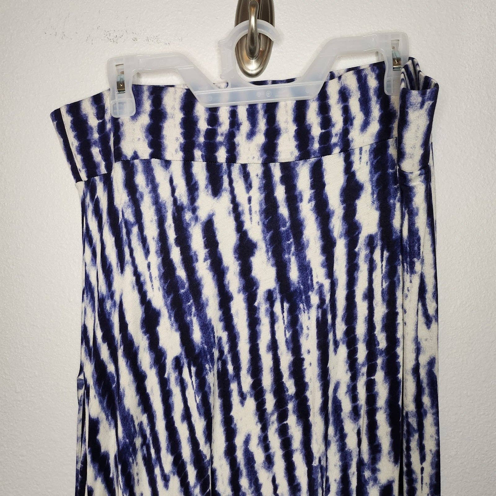 large discount LOGO BY LORI GOLDSTEIN PULL-ON PRINTED KNIT MAXI SKIRT BLUE A264587 SIZE 1X K8gTR0sc9 Outlet Store