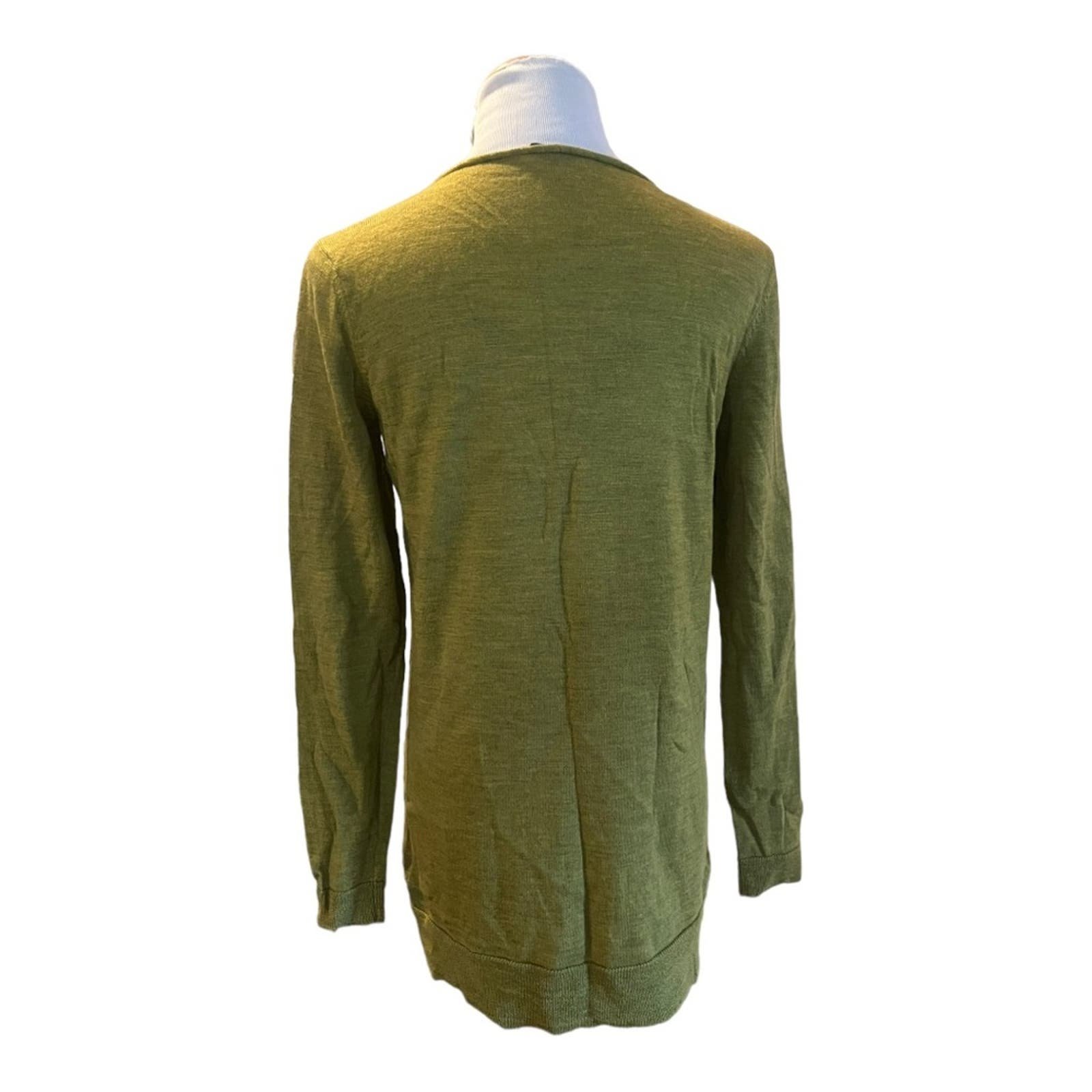 Perfect Eileen Fisher Merino Wool Green Sweater VNeck Lightweight PS ja8zAvU1f Outlet Store
