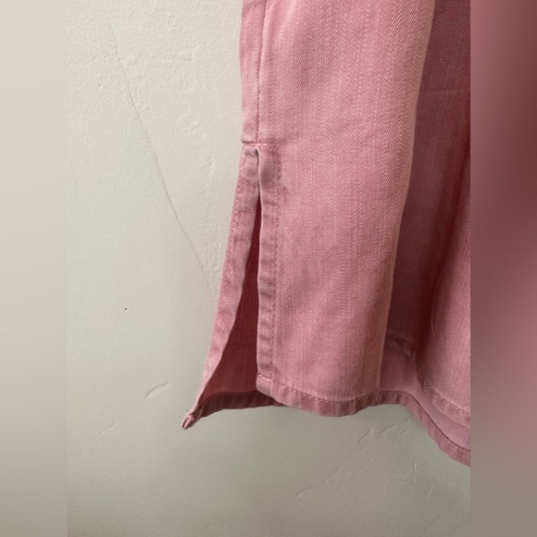 High quality Old Navy Flowy Salmon Pink Short Sleeve Button Down with Cuffed Shoulders Size L iCNU4fJpS best sale