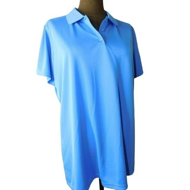 Buy Antigua Size M Medium Blue Collared Polo Style Golf