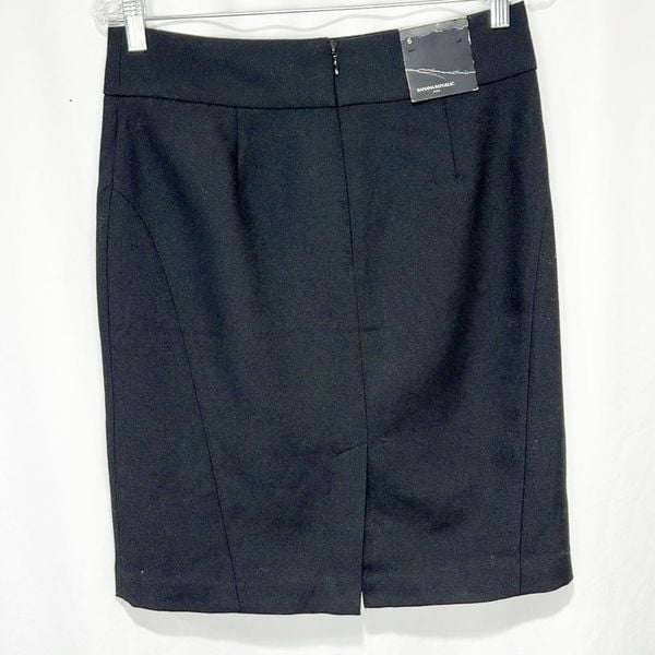 Elegant Nwt Banana Republic Textured Pencil Skirt, Black size 6 MH75fqCaY High Quaity