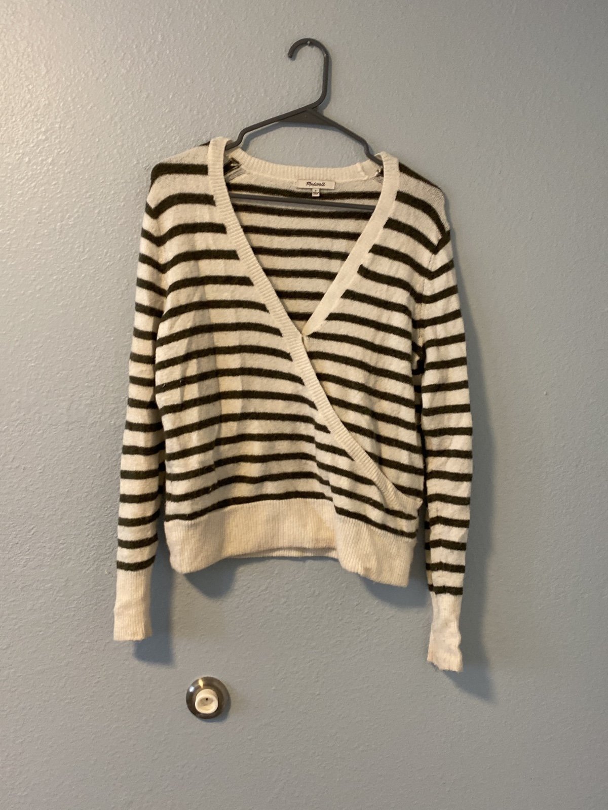 Buy Madewell green and cream wrap Sweater mtcaHUGyn Sto