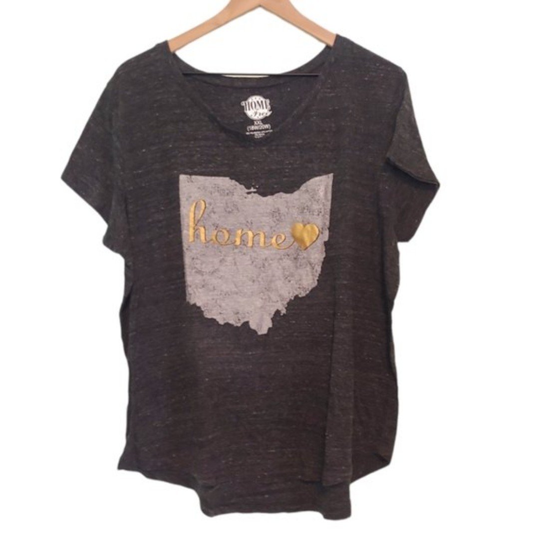 The Best Seller Home Free Gray Ohio T-Shirt Size XXL P2vAboOON Wholesale