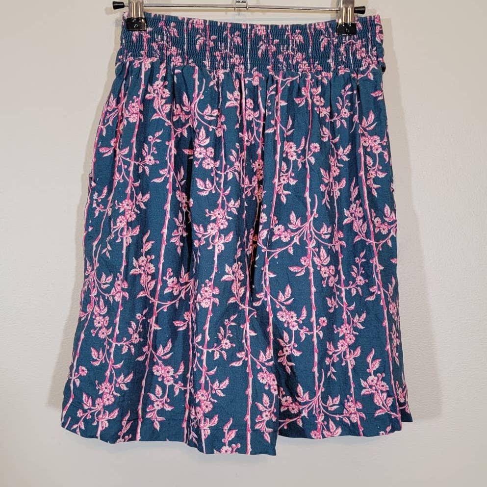 Perfect Free People Pacific Ocean High Waisted Linen Shorts Pockets Blue Pink Small MMeZrJRkr best sale