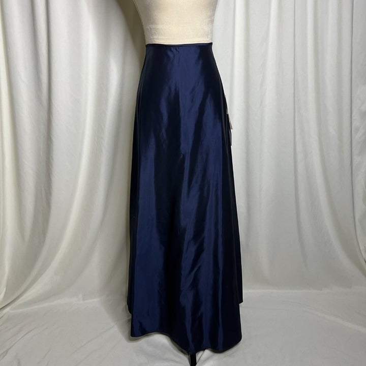 Nice Scott McClintock Millennium 2000 Satin Maxi Skirt Blue Women´s 14 Formal Party oXbxnP4ls Store Online