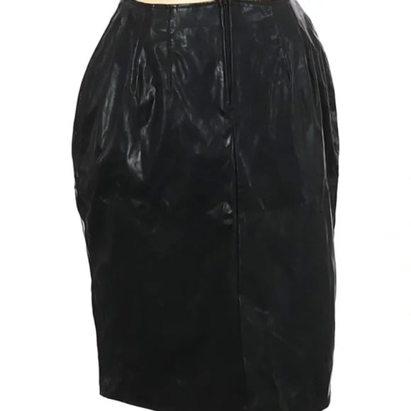 save up to 70% Faux Black Leather Skirt fWGRPgHP1 New S