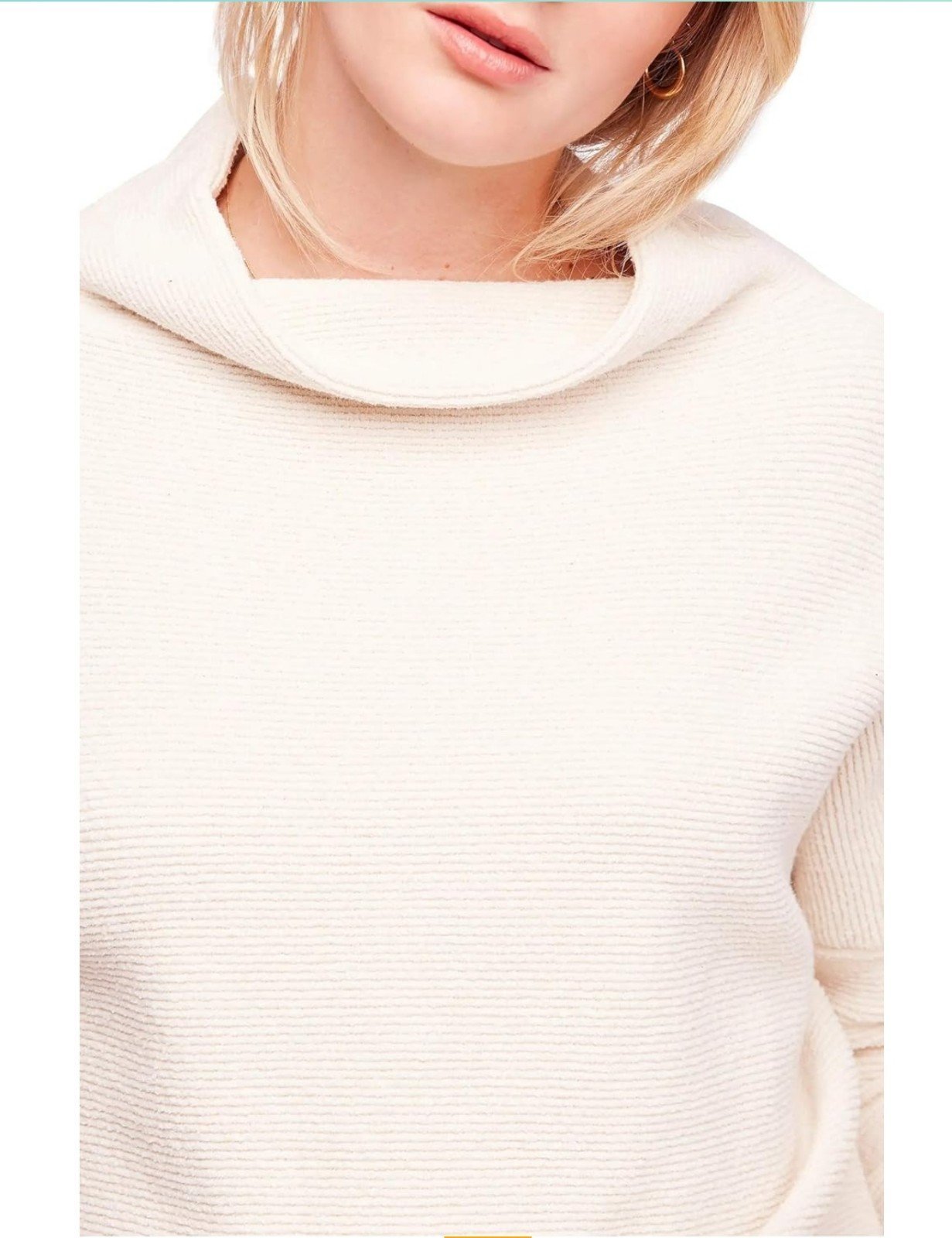 Affordable Free People Women´s Ottoman Slouchy Sweater, Cream, White, XL fqhbSQIuy best sale