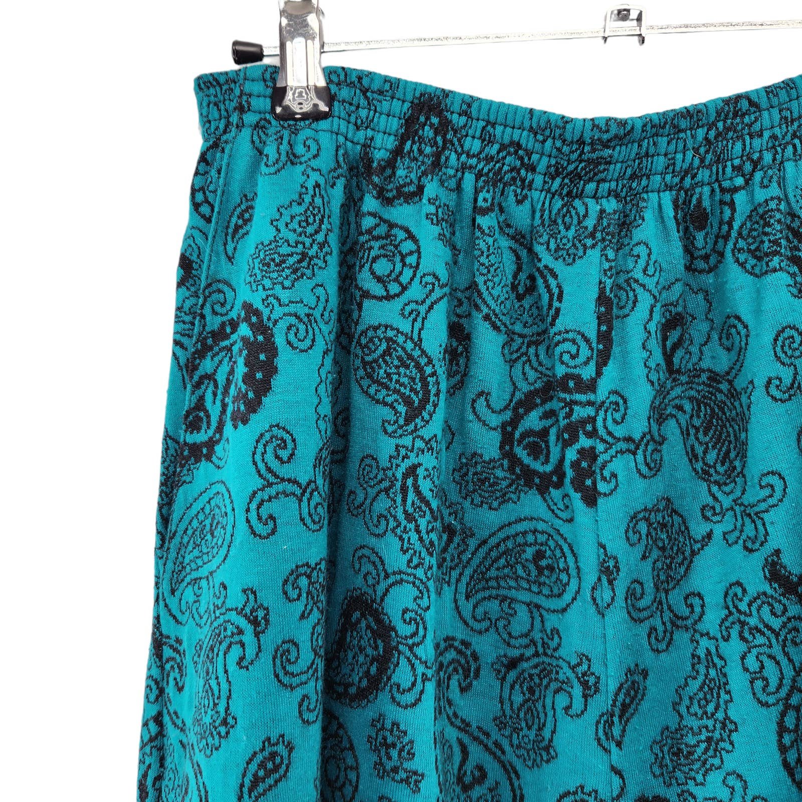 Personality Vintage Alfred Dunner SZ 8 Paisley Pleated A-line Midi Skirt W/ Pockets NREGIxiLf hot sale